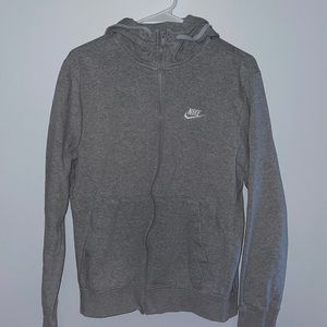 Gray Nike- tracksuit hoodie